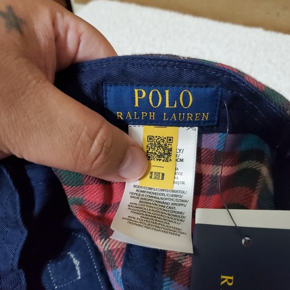 Sold. Polo Ralph Lauren Plaid Twill Madras Varsity "P" Patch Logo hat - Picture 9 of 16